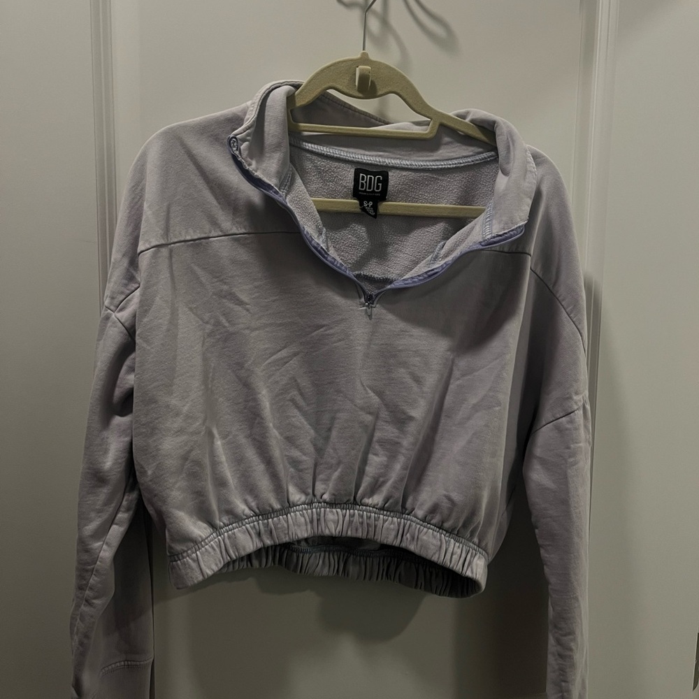 BDG, lavender cropped sweatshirt